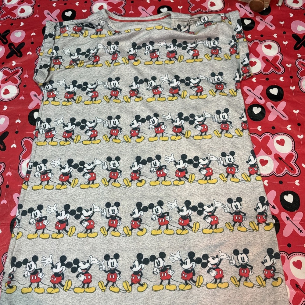 Disneycore Womens Disney Mickey Mouse T-Shirt Dress XS Gray
